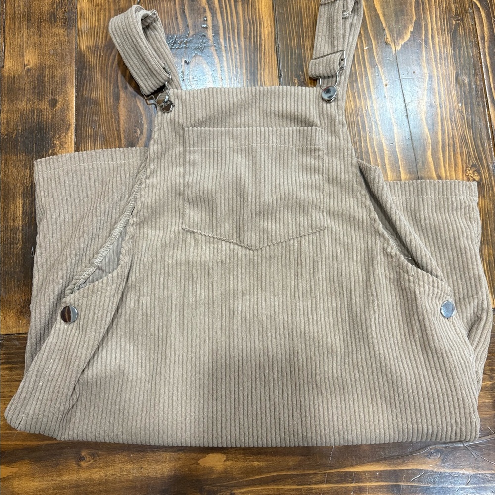 Brown Corduroy Overalls